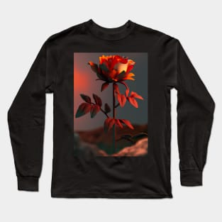 Rose on the Moon Long Sleeve T-Shirt